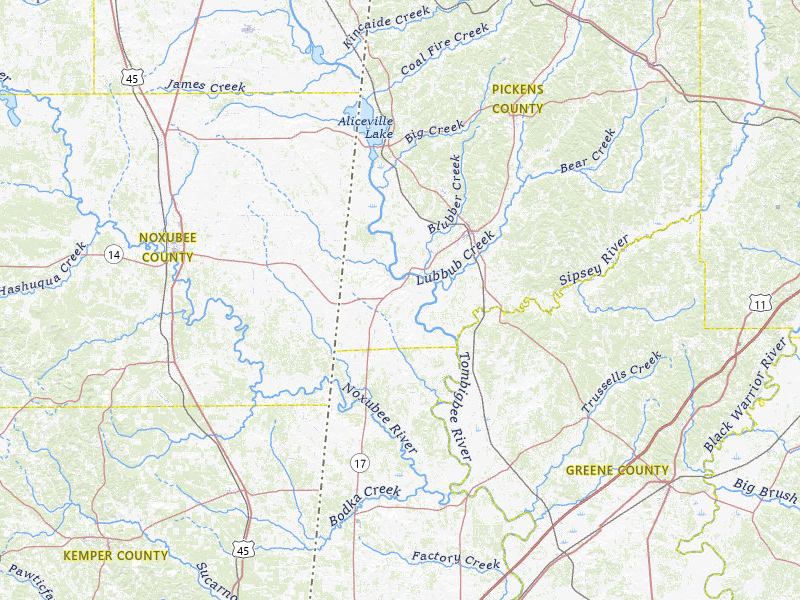 NEXRAD radar-signature map of the hail storm over Aliceville, AL on Apr 29, 2026