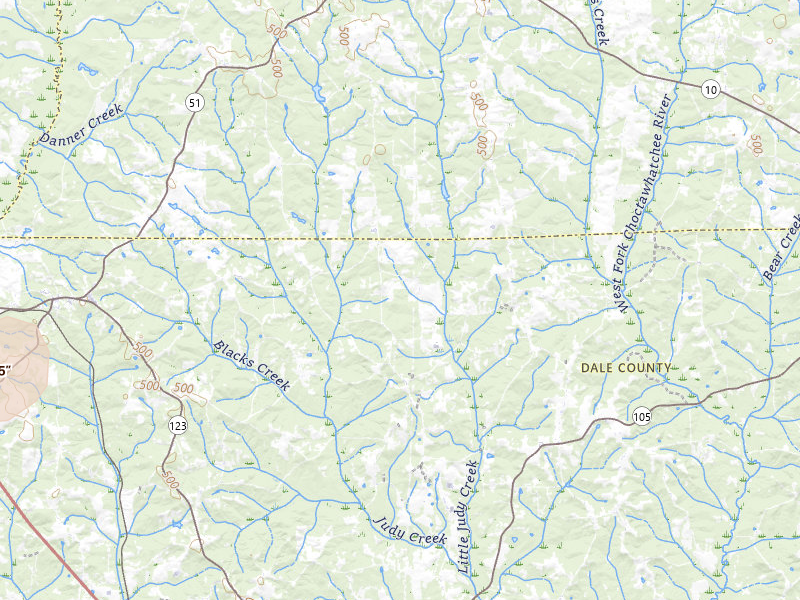 Radar-estimated hail-size map of the storm over Ariton, AL on May 6, 2026