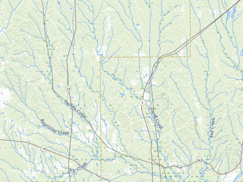 Radar-estimated hail-size map of the storm over Arlington, AL on May 6, 2026
