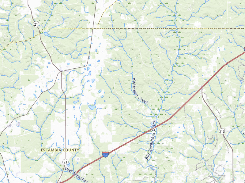 NEXRAD radar-signature map of the hail storm over Atmore, AL on Aug 17, 2026