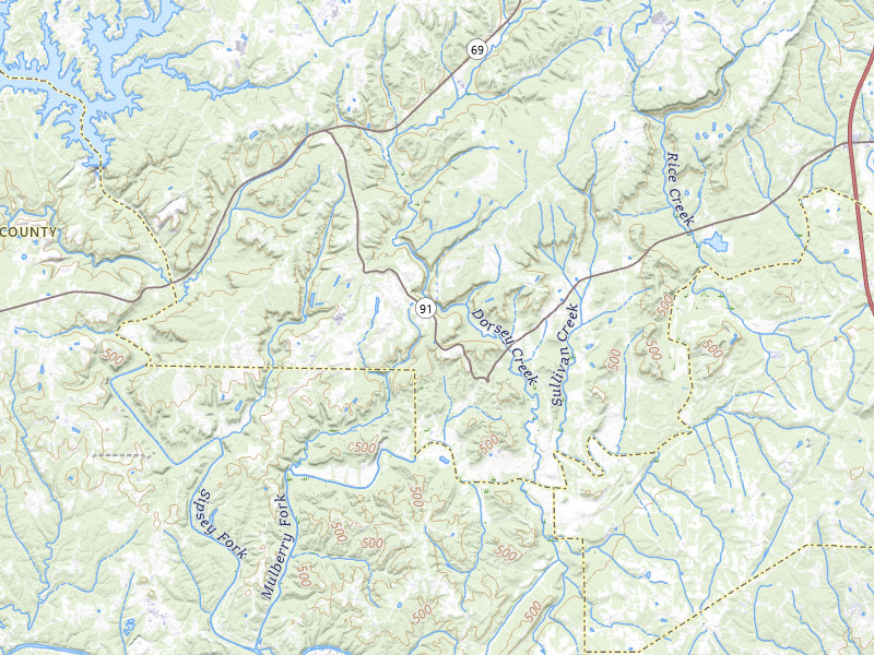 NEXRAD radar-signature map of the hail over Bremen, AL