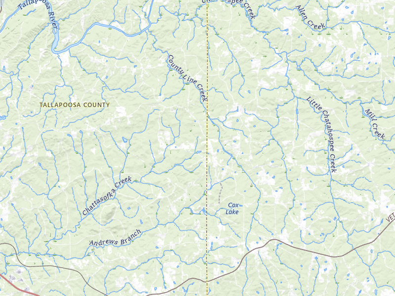 NEXRAD radar-signature map of the hail over Camp Hill, AL