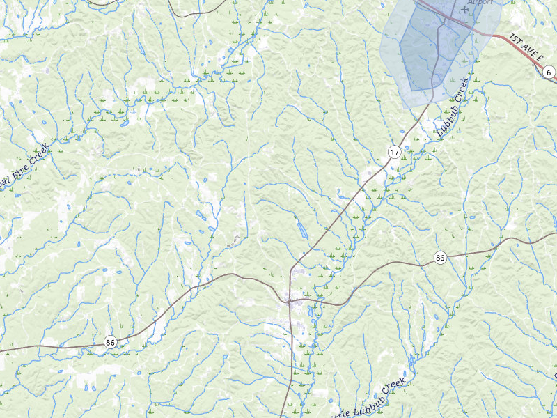 NEXRAD radar-signature map of the hail storm over Carrollton, AL on Feb 26, 2026