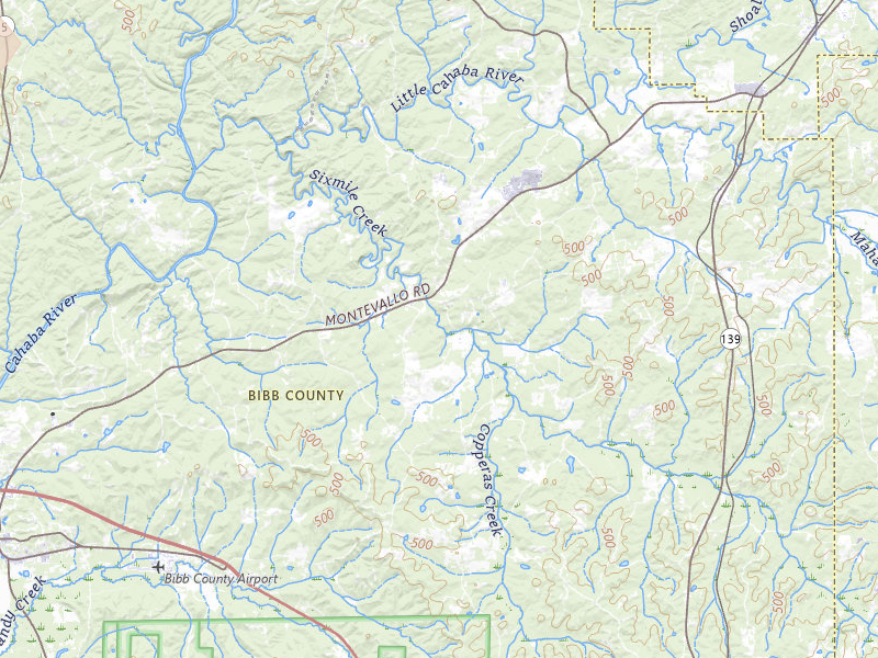 Radar-estimated hail-size map of the storm over Centreville, AL on Jun 1, 2026
