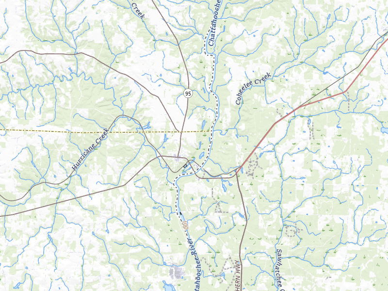 NEXRAD radar-signature map of the hail over Columbia, AL