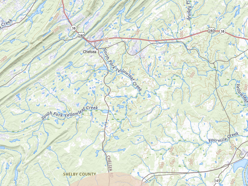 Radar-estimated hail-size map of the storm over Columbiana, AL on Jul 1, 2026