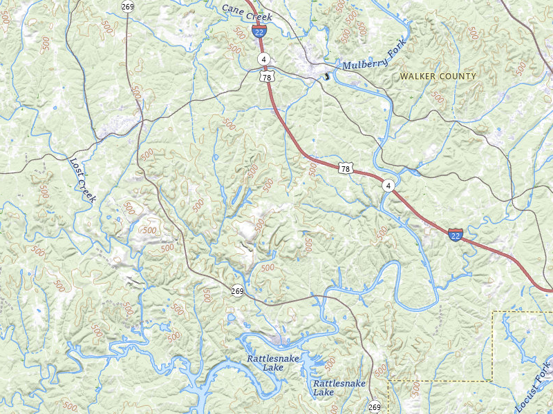 NEXRAD radar-signature map of the hail storm over Cordova, AL on Jul 9, 2026