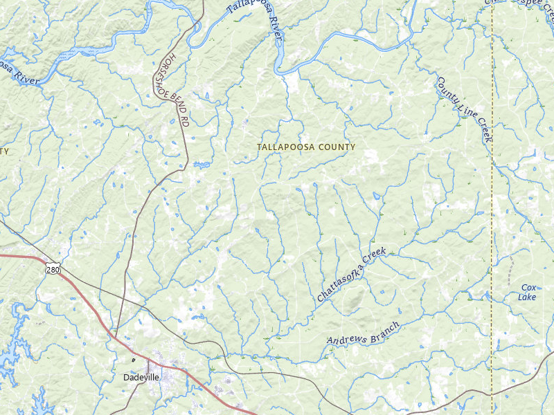 NEXRAD radar-signature map of the hail storm over Dadeville, AL on Jul 5, 2026
