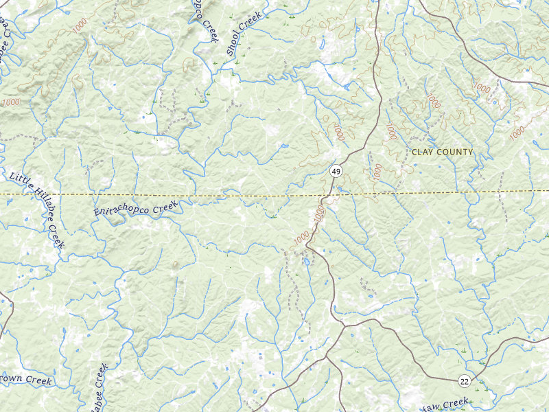 Radar-estimated hail-size map of the storm over Daviston, AL on May 6, 2026