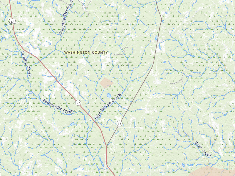 Radar-estimated hail-size map of the storm over Deer Park, AL on Jun 23, 2026