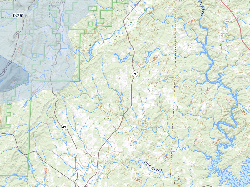 NEXRAD radar-signature map of the hail storm over Delta, AL on Jul 3, 2026