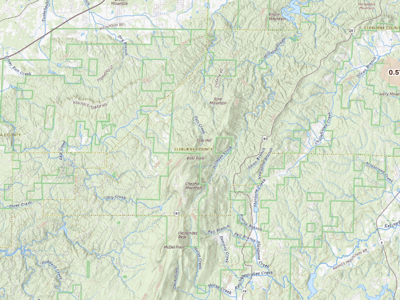 Radar-estimated hail-size map of the storm over Delta, AL on Aug 11, 2026