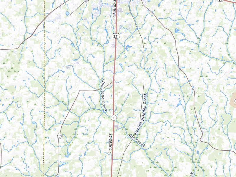 Radar-estimated hail-size map of the storm over Dothan, AL on Jul 30, 2026