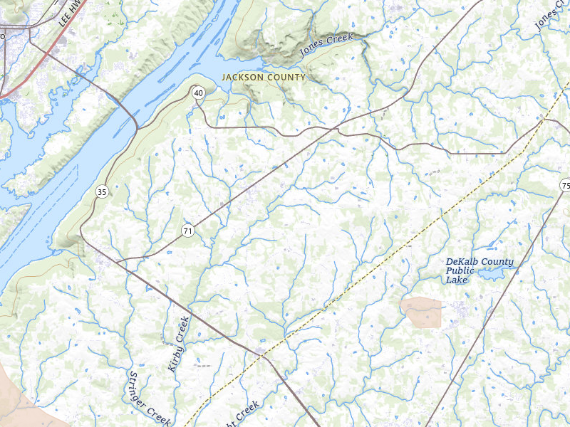 Radar-estimated hail-size map of the storm over Dutton, AL on Apr 25, 2026