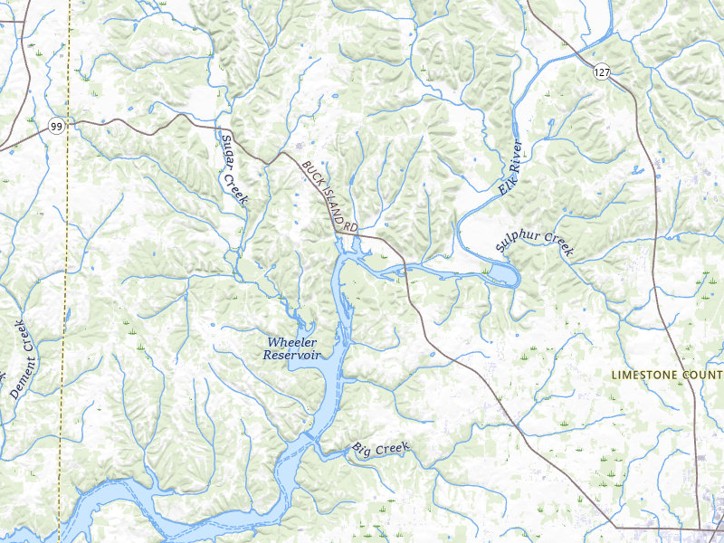 NEXRAD radar-signature map of the hail storm over Elkmont, AL on Jul 3, 2026