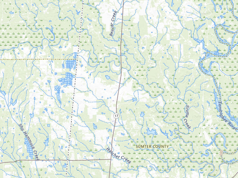 NEXRAD radar-signature map of the hail storm over Emelle, AL on Jul 5, 2026