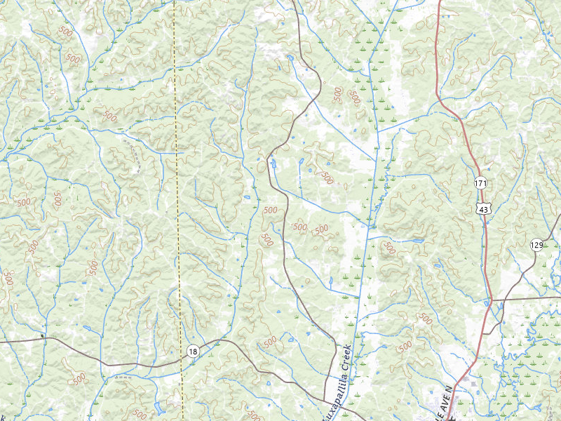 NEXRAD radar-signature map of the hail storm over Fayette, AL on Feb 26, 2026