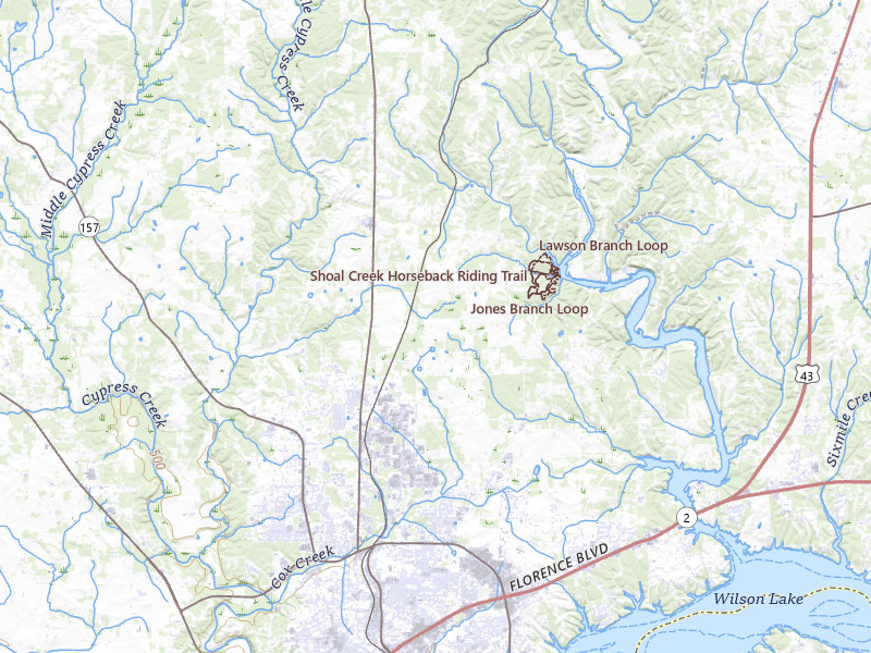 Radar-estimated hail-size map of the storm over Florence, AL on Jul 26, 2026
