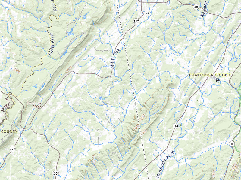 Radar-estimated hail-size map of the storm over Gaylesville, AL on Apr 25, 2026