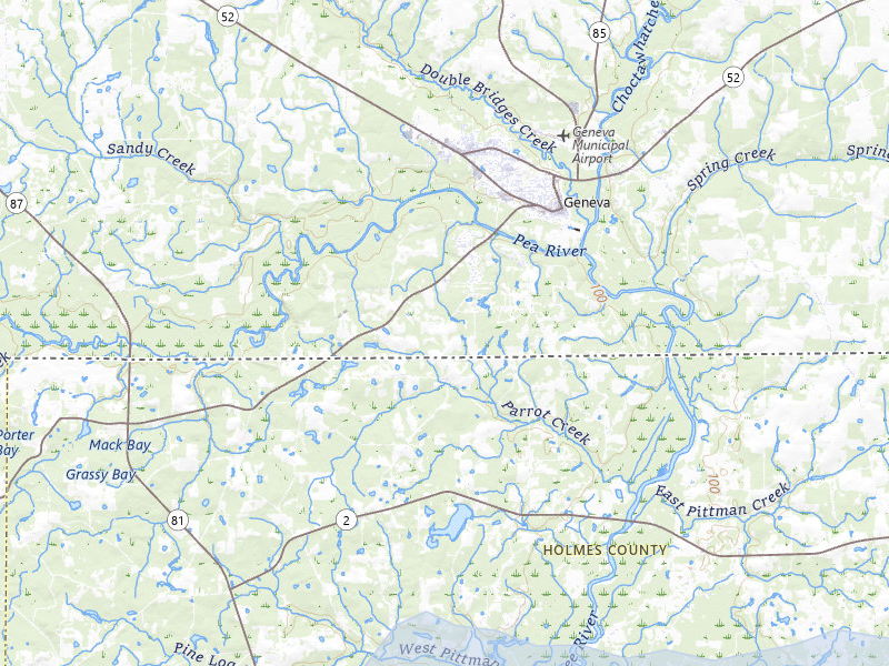 NEXRAD radar-signature map of the hail storm over Geneva, AL on May 7, 2026