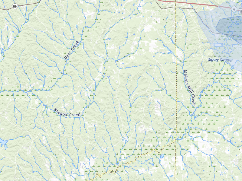 NEXRAD radar-signature map of the hail storm over Gordo, AL on Jul 3, 2026