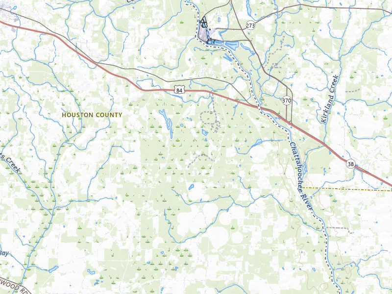 Radar-estimated hail-size map of the storm over Gordon, AL on Jul 30, 2026