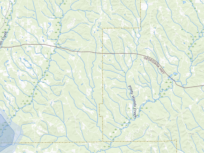 NEXRAD radar-signature map of the hail storm over Greenville, AL on Jun 30, 2026