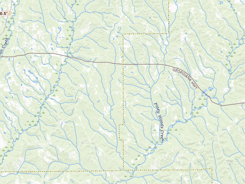 Radar-estimated hail-size map of the storm over Greenville, AL on Jul 6, 2026