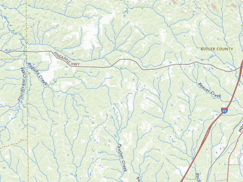 NEXRAD radar-signature map of the hail storm over Greenville, AL on Aug 19, 2026
