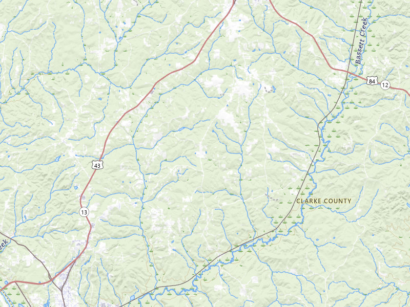 Radar-estimated hail-size map of the storm over Grove Hill, AL on May 23, 2026