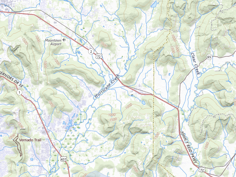NEXRAD radar-signature map of the hail storm over Gurley, AL on Jul 1, 2026