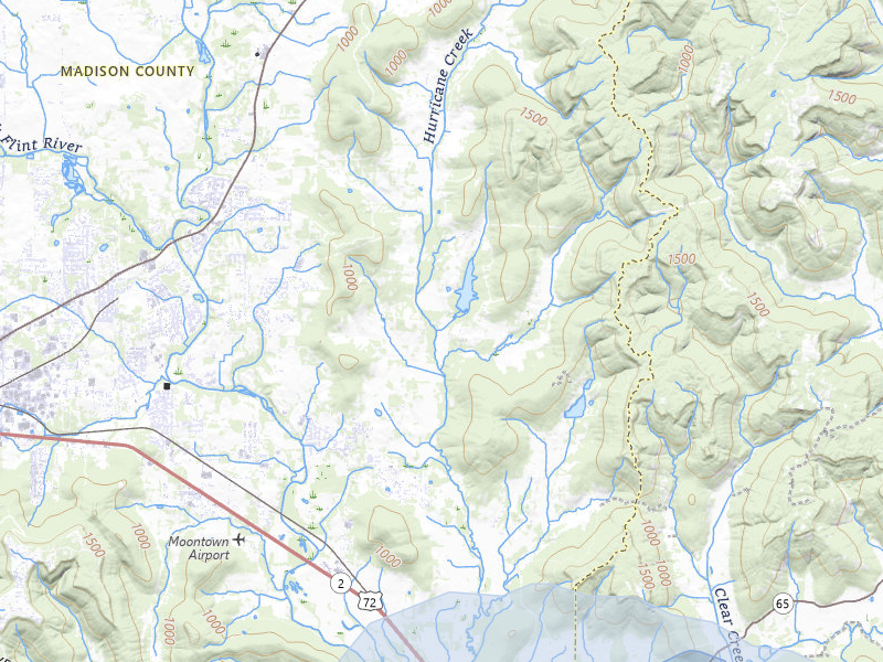 NEXRAD radar-signature map of the hail storm over Gurley, AL on Aug 11, 2026