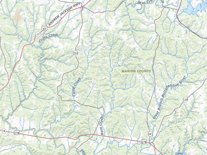 Radar-estimated hail-size map of the storm over Hackleburg, AL on Jul 9, 2026