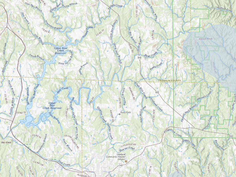 NEXRAD radar-signature map of the hail storm over Haleyville, AL on Aug 26, 2026