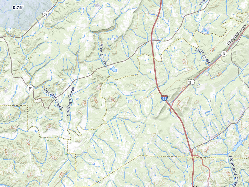 NEXRAD radar-signature map of the hail storm over Hayden, AL on Jul 3, 2026