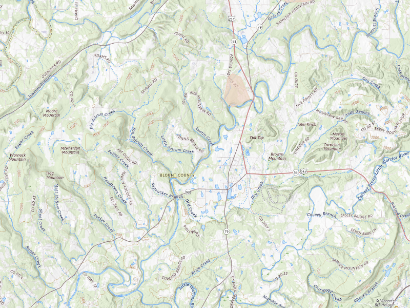 Radar-estimated hail-size map of the storm over Hayden, AL on Sep 20, 2026