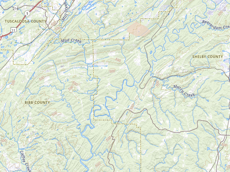Radar-estimated hail-size map of the storm over Helena, AL on Jul 1, 2026