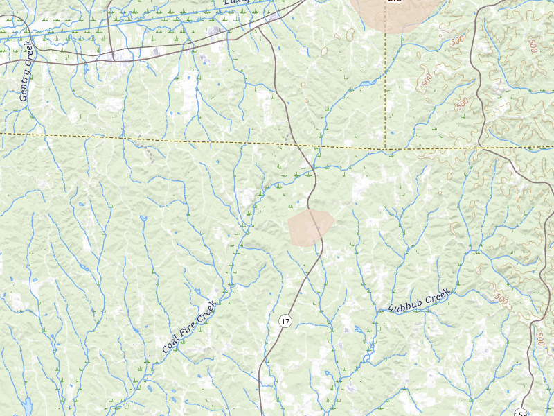 Radar-estimated hail-size map of the storm over Kennedy, AL on Apr 28, 2026