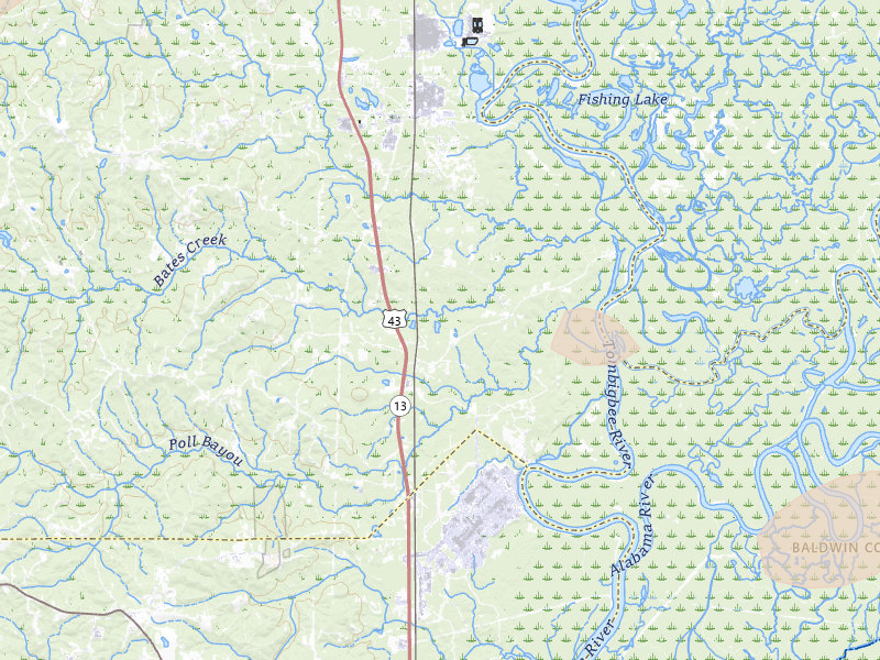 Radar-estimated hail-size map of the storm over Malcolm, AL on May 6, 2026
