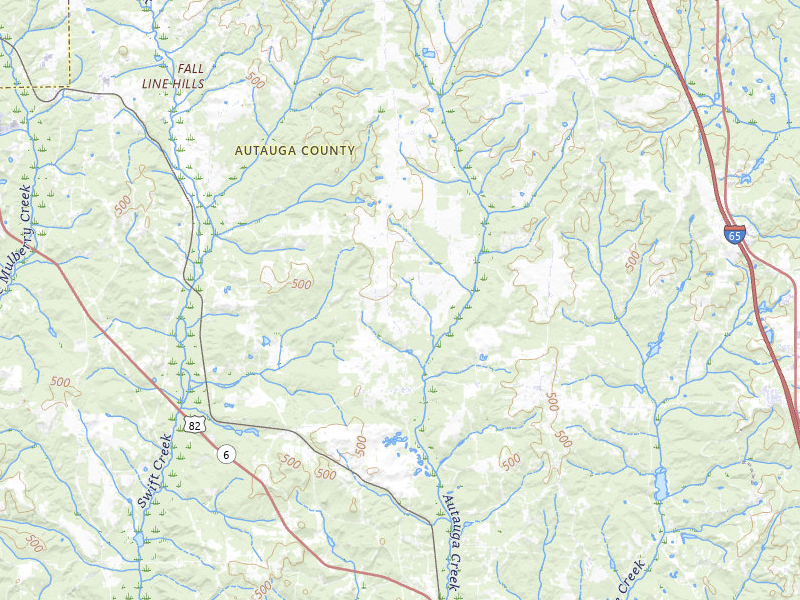Radar-estimated hail-size map of the storm over Marbury, AL on Jul 12, 2026