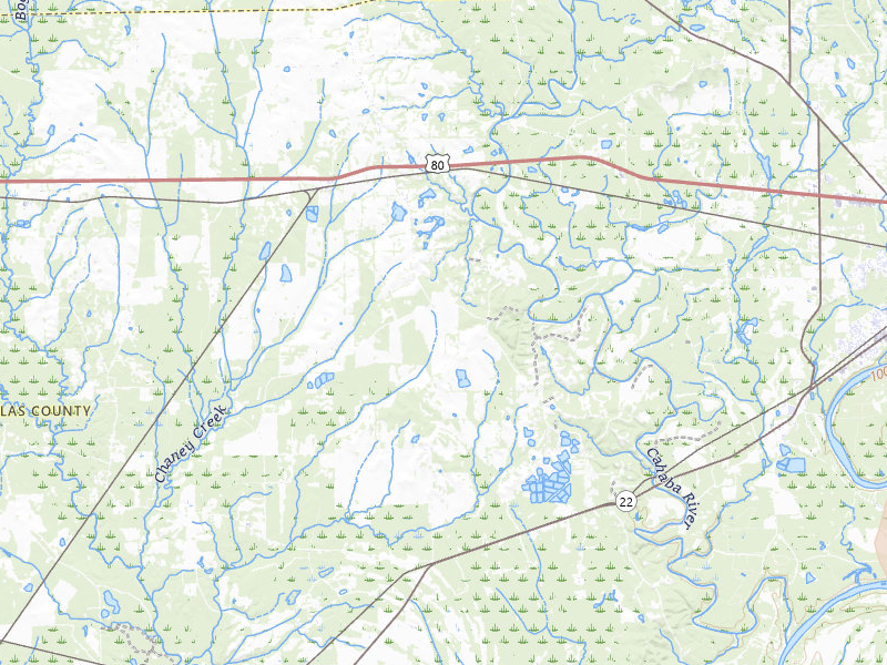 Radar-estimated hail-size map of the storm over Marion Junction, AL on May 6, 2026