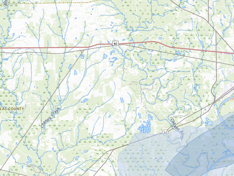 NEXRAD radar-signature map of the hail storm over Marion Junction, AL on May 6, 2026