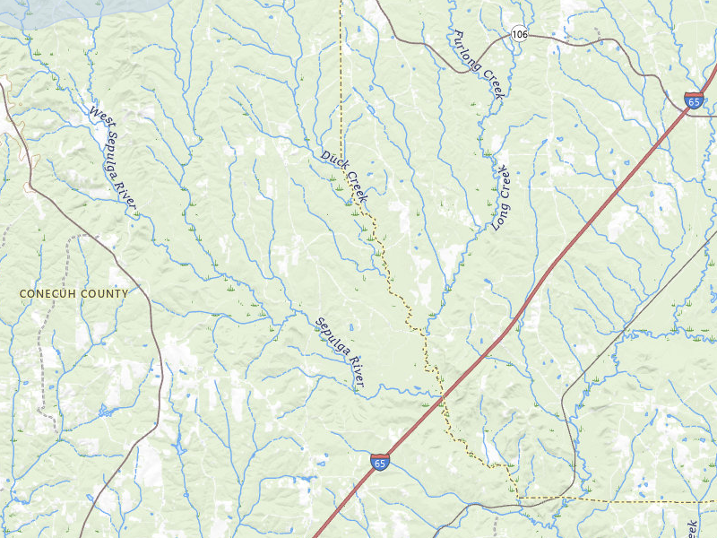 NEXRAD radar-signature map of the hail storm over Mc Kenzie, AL on Jun 30, 2026