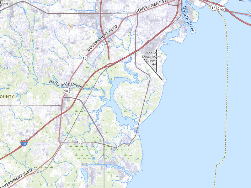 NEXRAD radar-signature map of the hail storm over Mobile, AL on Aug 17, 2026