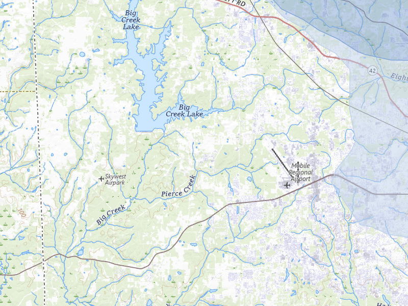 NEXRAD radar-signature map of the hail storm over Mobile, AL on Aug 24, 2026