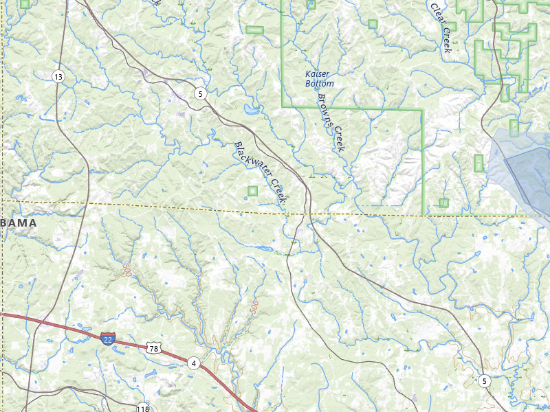 NEXRAD radar-signature map of the hail storm over Nauvoo, AL on Jul 3, 2026
