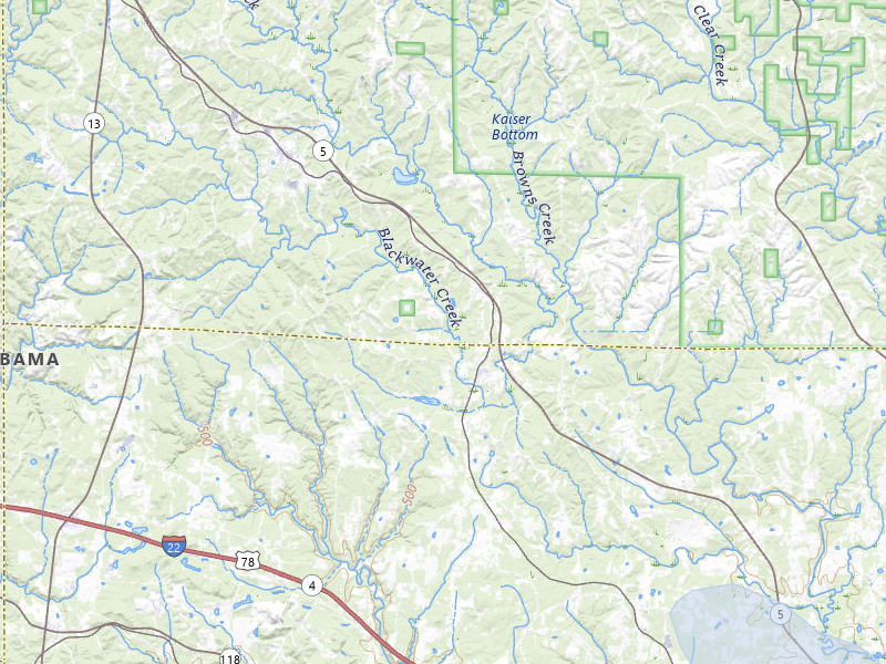 NEXRAD radar-signature map of the hail storm over Nauvoo, AL on Jul 25, 2026