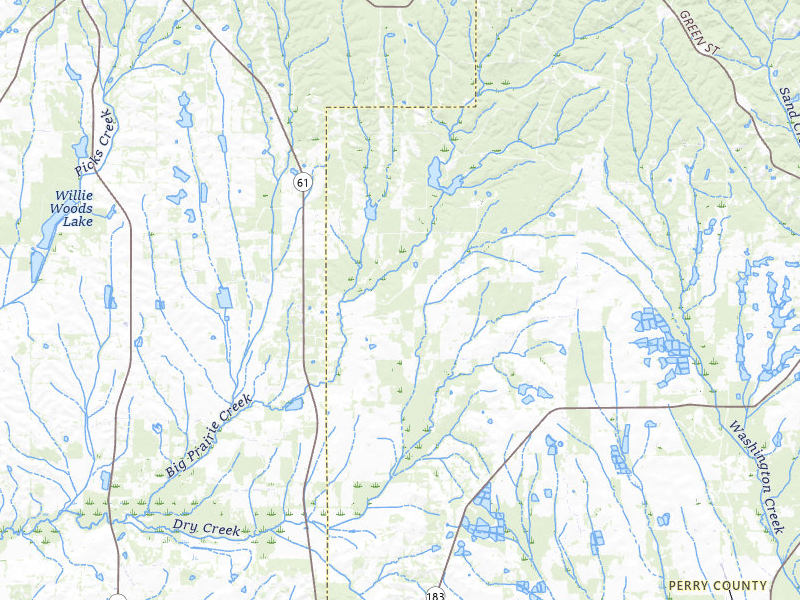 Radar-estimated hail-size map of the storm over Newbern, AL on Jul 1, 2026