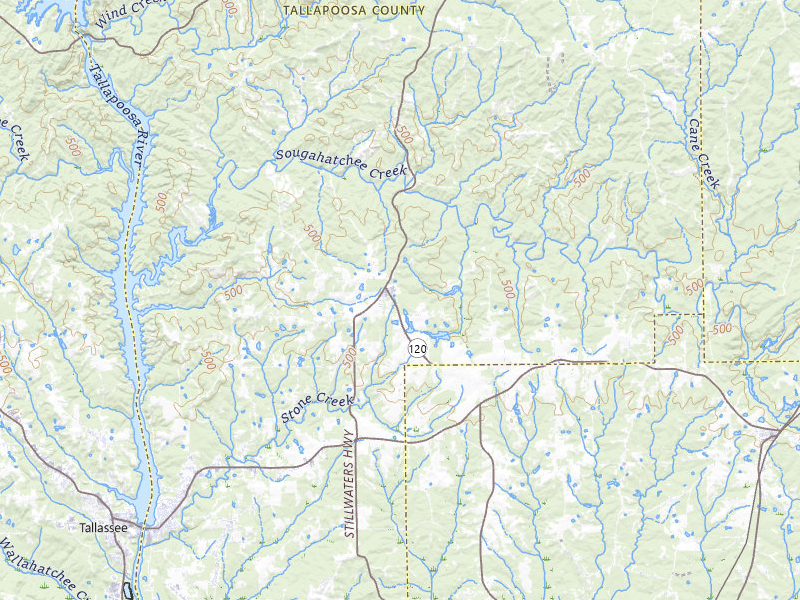 Radar-estimated hail-size map of the storm over Notasulga, AL on Jul 1, 2026