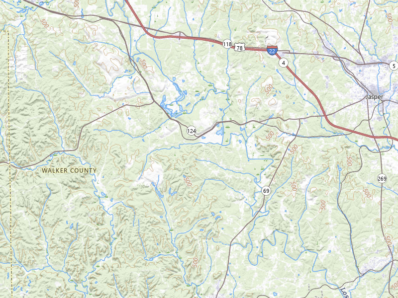 NEXRAD radar-signature map of the hail storm over Oakman, AL on Jul 3, 2026